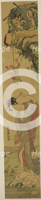 Shoki in Love, c. 1768. Creator: Suzuki Harunobu.