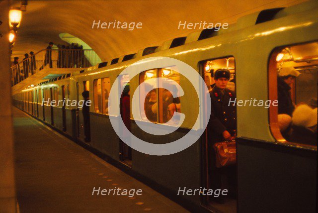 Underground Railway, Leningrad, 1970s. Artist: CM Dixon.