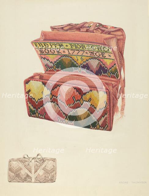 John Hancock's Wallet, c. 1938. Creator: Archie Thompson.