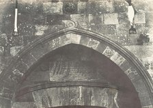 Jérusalem, Porte de Jaffa, Inscription, 1854. Creator: Auguste Salzmann.
