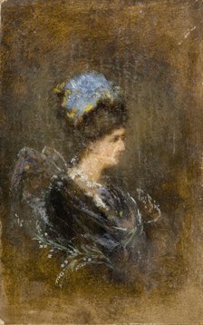 Portrait of a Lady, c1890. Creator: Tadeusz Lubicz Rybkowski.