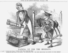 'Packing up for the Holidays', 1860. Artist: Unknown