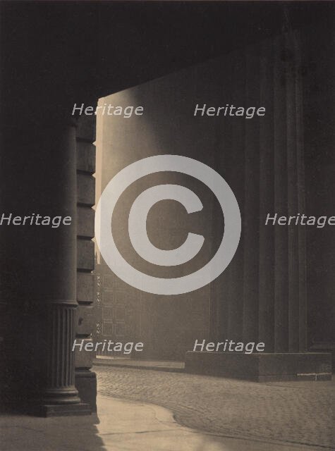 A shaft of light - Euston Station, c.1929. Creator: Harry Moult.