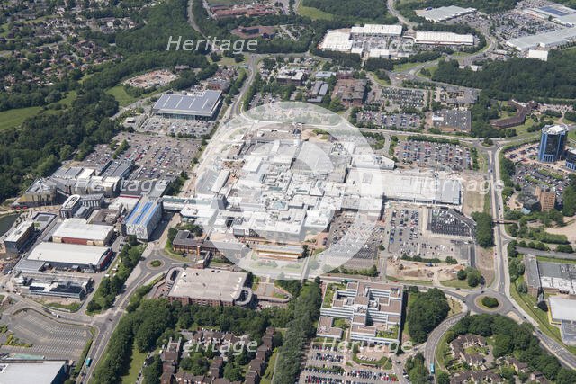 The town centre, shopping centre and New Town, Telford, Shropshire, 2018. Creator: Damian Grady.