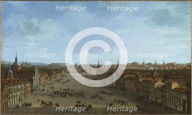 View of Calle de Alcalá in Madrid, c.1750-1752. Creator: Joli, Antonio (1700-1777).