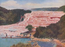 'Flushed Beauty of New Zealand's Pink Terraces Before Their Utter Destruction', c1935. Artist: ENA.