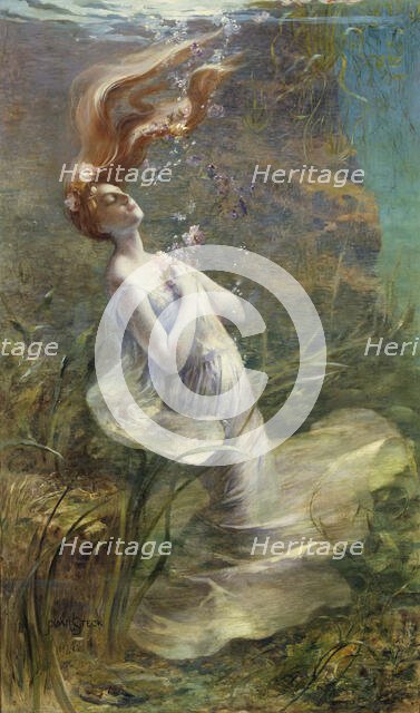 Ophelia, between 1894 and 1895. Creator: Paul Albert Steck.