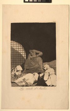 Caprichos: Sleep Overcomes Them. Creator: Francisco de Goya (Spanish, 1746-1828).