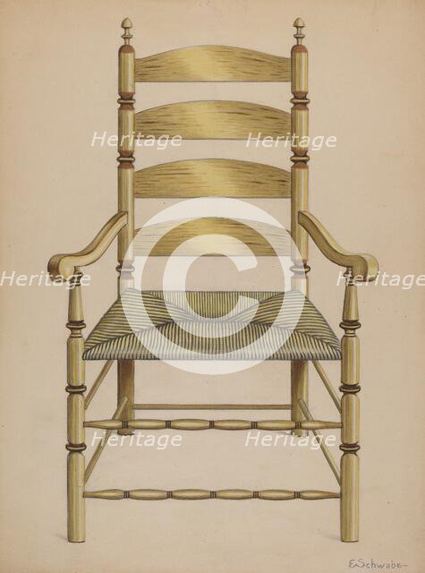 Armchair, c. 1937. Creator: Erwin Schwabe.