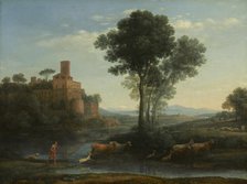 Landscape With The Voyage Of Jacob, 1677. Creator: Claude Lorrain.