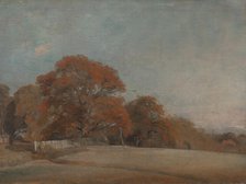 An Autumnal Landscape at East Bergholt, between 1805 and 1808. Creator: John Constable.