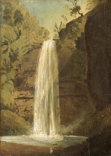 Sgwd yr Henryd, Vale of Neath, 1819. Creator: Penry Williams.