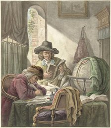 The Scholars, 1798. Creator: Abraham Delfos.
