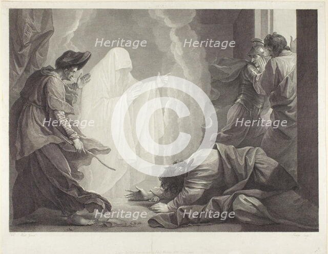 Saul and the Witch of Endor, 1788. Creator: William Sharp.