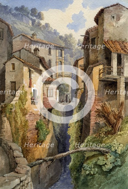 Lucca, Tuscany, Italy, 1850(?).Artist: Gustavo Witting