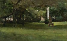 The Cluny Museum Garden in Paris, 1878. Creator: Albert Edelfelt.