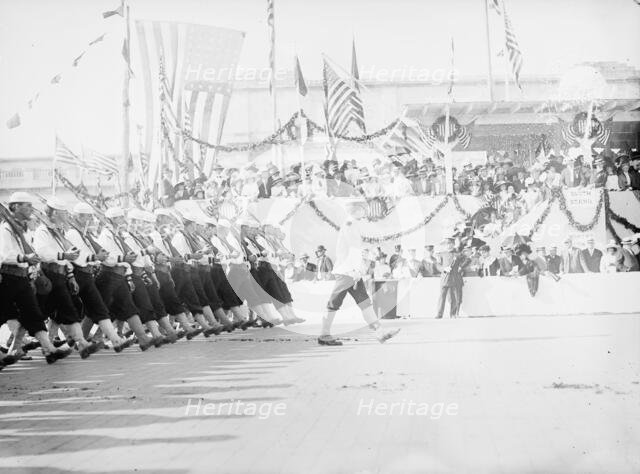 Columbus Memorial. Parade At Unveiling, 1912. Creator: Harris & Ewing.