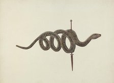 Serpent Weather Vane, c. 1938. Creator: Lloyd Broome.