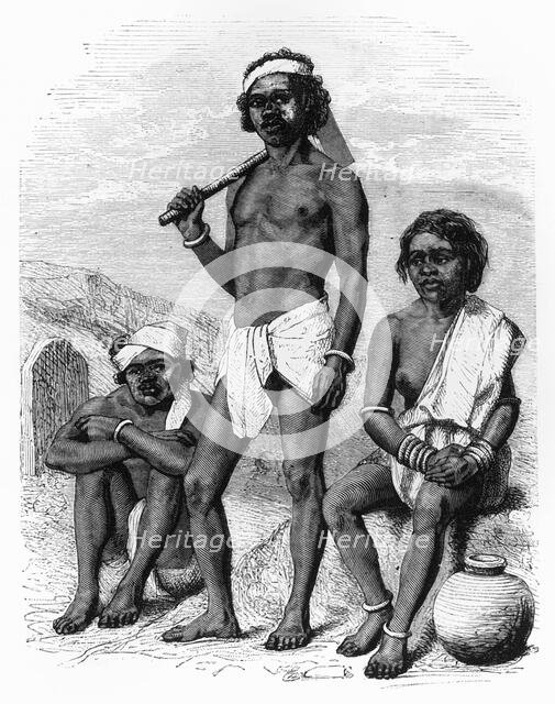 'Group of Gonds or Gounds', c1891. Creator: James Grant.