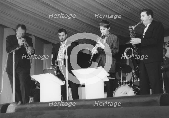 Humphrey Lyttleton, "All Sax" Band, Richmond Jazz Festival, London, 1963. Creator: Brian Foskett.
