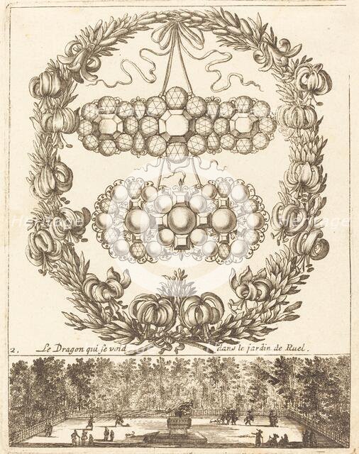 Le dragon qui se void dans le jardin de Ruel, probably 1665. Creator: François Le Febvre.