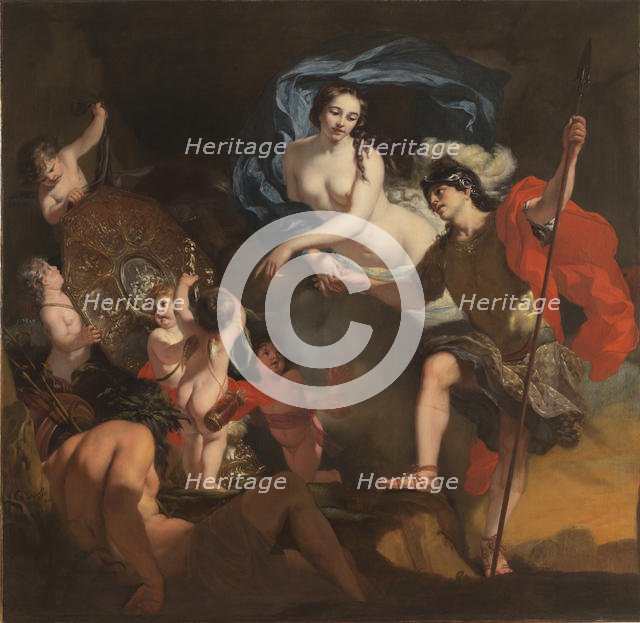 Venus Presenting Weapons to Aeneas, 1668. Creator: Lairesse, Gérard, de (1640-1711).