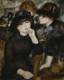 'Two Girls in Black', 1880-1882.  Artist: Pierre-Auguste Renoir