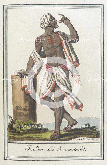 Costumes de Différents Pays, 'Indien du Coromandel', c1797. Creators: Jacques Grasset de Saint-Sauveur, LF Labrousse.