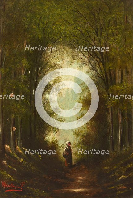 Road in the Woods, 2nd half of 19th century. Creator: Unknown.