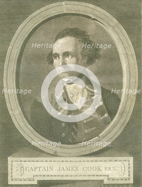 Portrait of Captain James Cook, 1777. Artist: Basire, James (1730-1802)