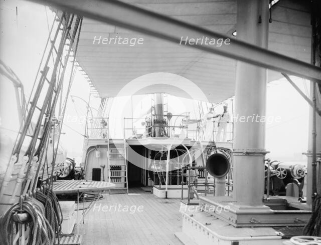 U.S.S. Petrel, quarter deck, between 1889 and 1901. Creator: William H. Jackson.