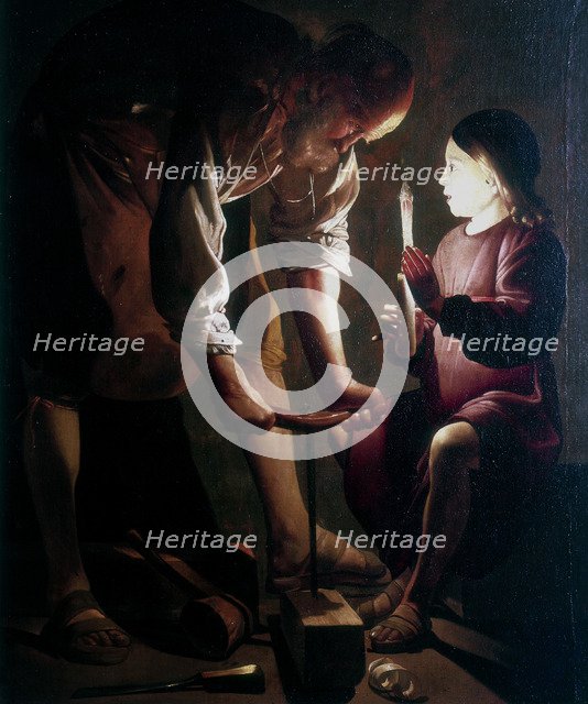 'St Joseph the Carpenter', c1640. Artist: Georges de la Tour