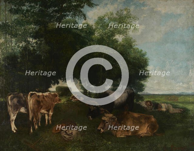 La sieste pendant la saison des foins, between 1867 and 1868. Creator: Gustave Courbet.