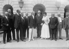 Democratic National Committee, Marsh; Lynch; Cummings; Johnson; Wilson; Mcnab; Mrs. Wilson..., 1916. Creator: Harris & Ewing.