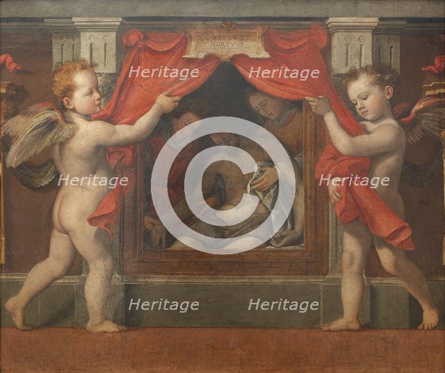 Pietà with two cherubim, ca 1576. Creator: Santi di Tito (1536-1603).