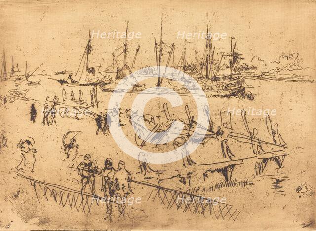 Little Dordrecht, 1884. Creator: James Abbott McNeill Whistler.