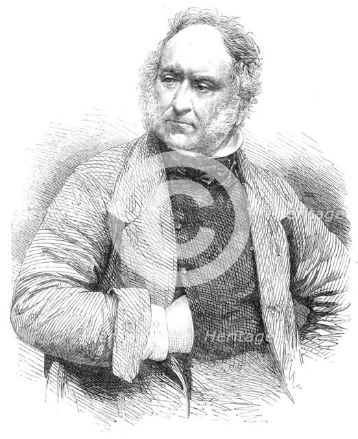 The late J. F. Herring, animal painter, 1865. Creator: Unknown.