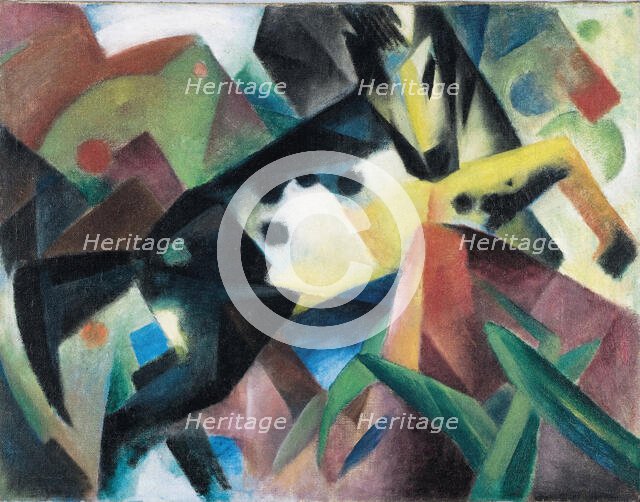 Jumping Horse, 1912. Creator: Marc, Franz (1880-1916).