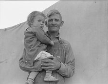 In Farm Security Administration (FSA) migratory labor camp, Brawley, Imperial Valley, 1939. Creator: Dorothea Lange.
