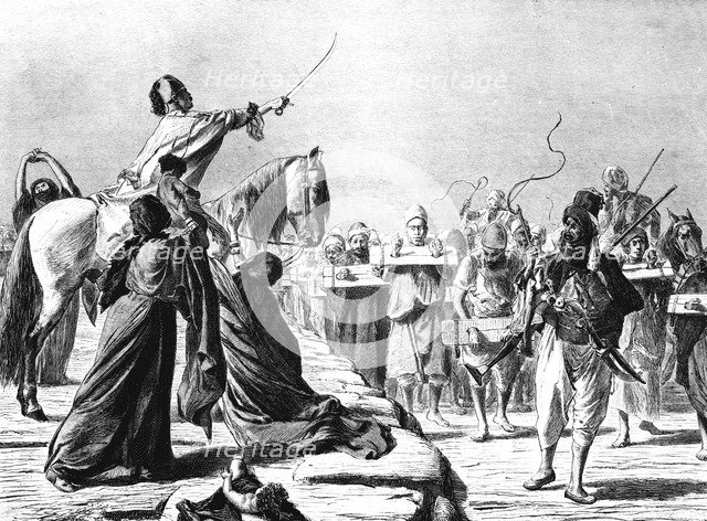 'Scene of Recruitment under Mohammed-Ali', 1881. Creator: Wilhelm Gentz.