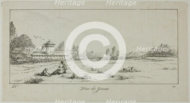 View of Jeurs, 1817. Creator: Vivant Denon.