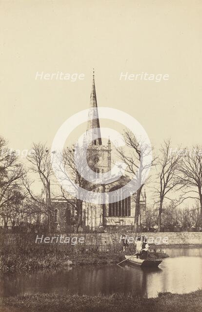 Church from a River Bank, 1850s. Creator: Philip Henry Delamotte.