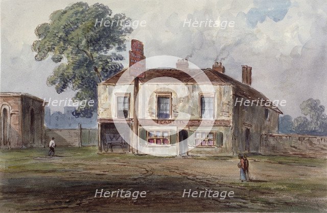 View of the Castle Tavern, Kentish Town, London, c1850.                     Artist: Anon