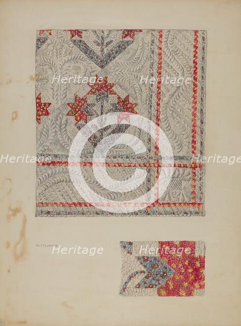 Quilt, c. 1941. Creator: Betty Jacob.