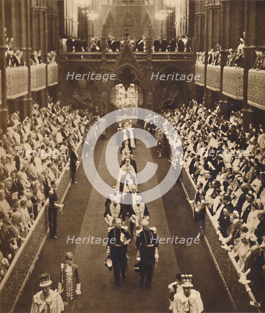 'Prime Ministers in the Abbey', May 12 1937. Artist: Unknown.