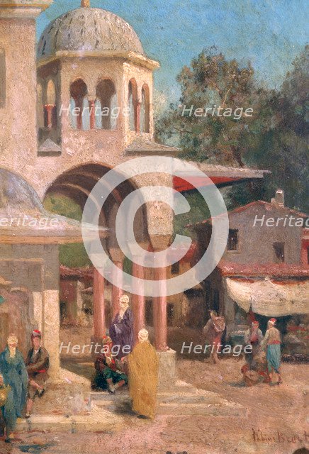 'Outside the Mosque', 1823-1900. Artist: Germain Fabien Brest