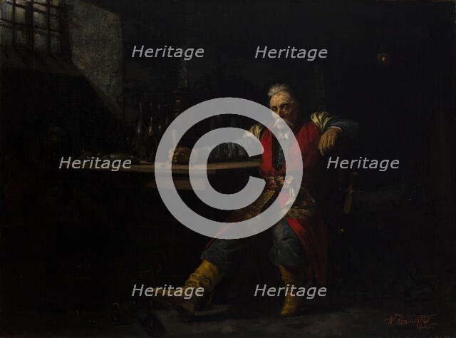 Nobleman Drinking Mead, 1881. Creator: Waclaw Koniuszko.