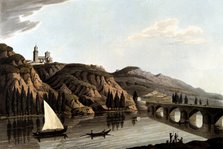 View of Toro (Zamora) on the Douro River, lithograph, 1812.