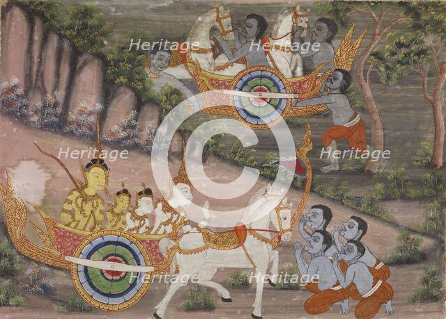 Vessantara Jataka, Chapter 3, c1920-1940. Creator: Unknown.