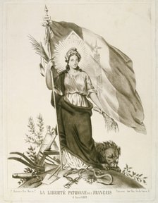 'Liberty, Patron of the French', 1870. Artist: Unknown